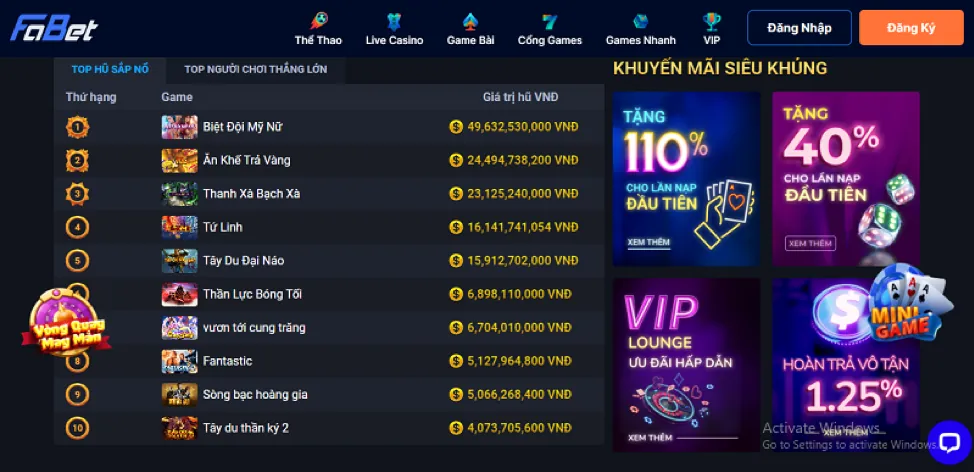 Giải đấu VIP 678bet